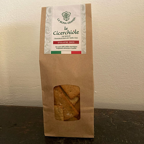Le Cicerchiole / Crackers van graserwten en kikkererwten (150g)