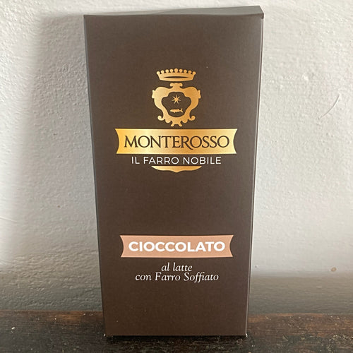 Cioccolato al latte con Farro Soffiato / Melkchocolade met Gepofte Speltkorrels (75g)