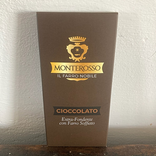Cioccolato Extra-Fondente con Farro Soffiato / Chocolade Extra Puur met Gepofte Speltkorrels (75g)