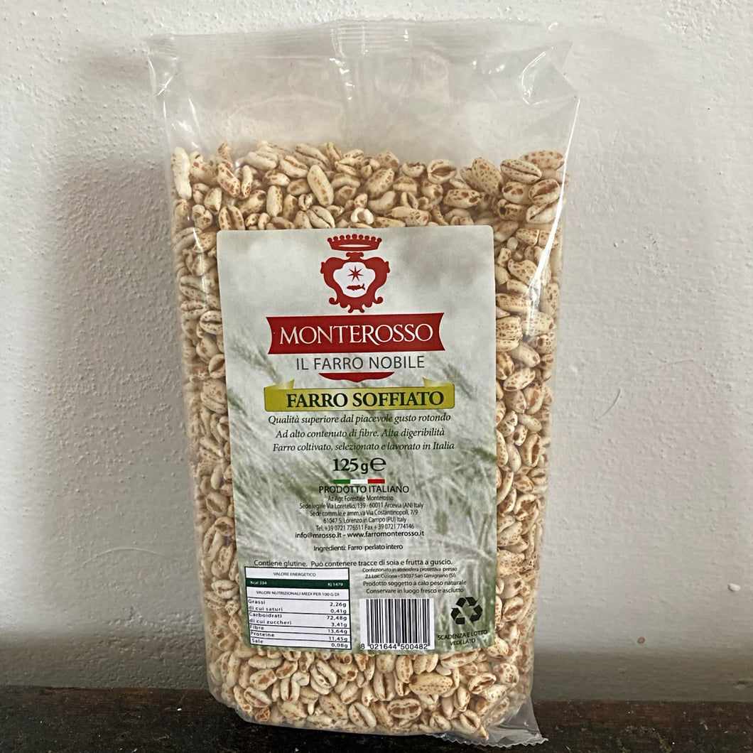 Soffiato integrale 100% farro / Gepofte speltkorrels 100% spelt integraal (125g)