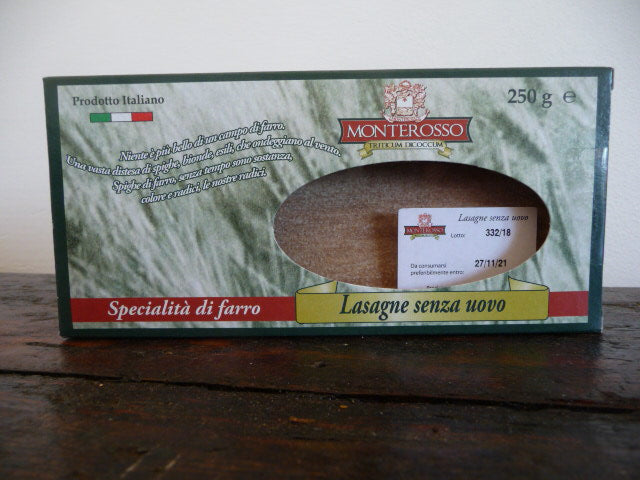 Lasagne 100% farina di farro / Lasagne 100% spelt (250gr)